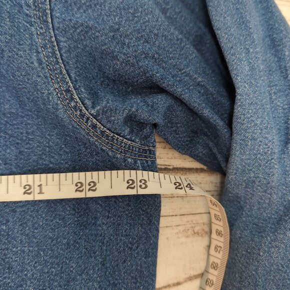 Disney Store Denim Button-Up Shirt Blue Cotton Vintage Embroidered – Men’s L - Picture 7 of 10